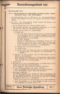 Verordnungsblatt des Reichsstudentenführers 19400520 Seite: 61