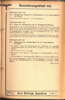 Verordnungsblatt des Reichsstudentenführers 19400520 Seite: 63