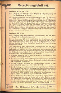 Verordnungsblatt des Reichsstudentenführers 19400520 Seite: 67