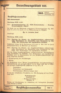 Verordnungsblatt des Reichsstudentenführers 19400620 Seite: 17