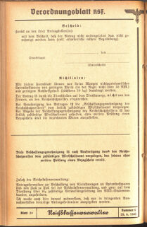 Verordnungsblatt des Reichsstudentenführers 19400620 Seite: 20