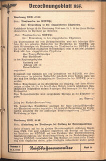 Verordnungsblatt des Reichsstudentenführers 19400620 Seite: 23