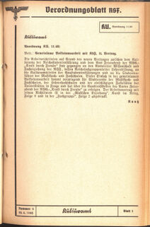 Verordnungsblatt des Reichsstudentenführers 19400620 Seite: 47