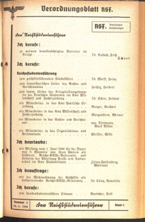 Verordnungsblatt des Reichsstudentenführers 19400620 Seite: 5