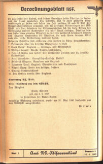 Verordnungsblatt des Reichsstudentenführers 19400620 Seite: 56