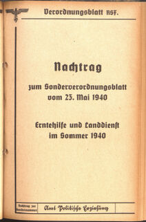 Verordnungsblatt des Reichsstudentenführers 19400620 Seite: 57