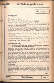 Verordnungsblatt des Reichsstudentenführers 19400720 Seite: 11