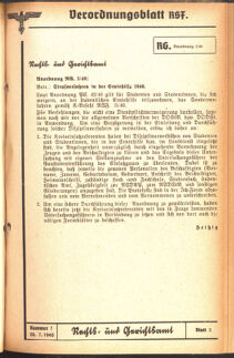 Verordnungsblatt des Reichsstudentenführers 19400720 Seite: 33