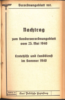 Verordnungsblatt des Reichsstudentenführers 19400720 Seite: 49