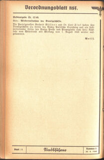 Verordnungsblatt des Reichsstudentenführers 19400830 Seite: 20