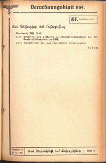 Verordnungsblatt des Reichsstudentenführers 19400830 Seite: 57