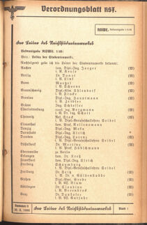 Verordnungsblatt des Reichsstudentenführers 19400830 Seite: 67