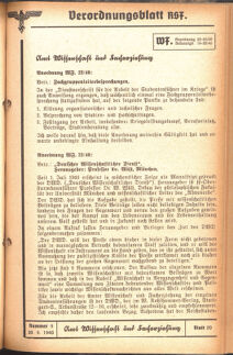 Verordnungsblatt des Reichsstudentenführers 19400930 Seite: 29