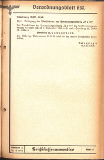 Verordnungsblatt des Reichsstudentenführers 19401030 Seite: 25