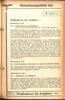 Verordnungsblatt des Reichsstudentenführers 19401030 Seite: 29