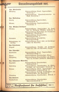 Verordnungsblatt des Reichsstudentenführers 19401030 Seite: 33