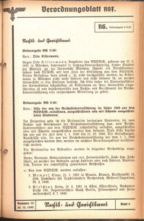 Verordnungsblatt des Reichsstudentenführers 19401030 Seite: 47