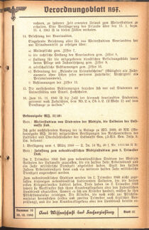 Verordnungsblatt des Reichsstudentenführers 19401030 Seite: 67