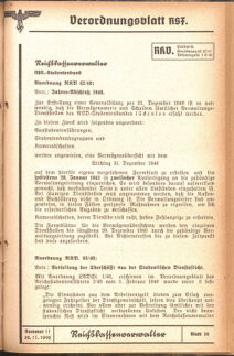 Verordnungsblatt des Reichsstudentenführers 19401130 Seite: 19