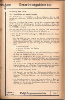 Verordnungsblatt des Reichsstudentenführers 19401130 Seite: 21