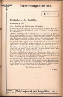 Verordnungsblatt des Reichsstudentenführers 19401130 Seite: 27