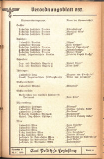 Verordnungsblatt des Reichsstudentenführers 19401130 Seite: 39