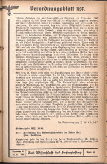 Verordnungsblatt des Reichsstudentenführers 19401130 Seite: 47