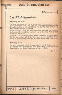 Verordnungsblatt des Reichsstudentenführers 19401130 Seite: 53