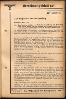 Verordnungsblatt des Reichsstudentenführers 19410115 Seite: 101