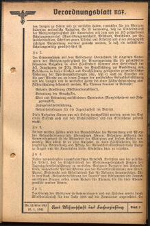 Verordnungsblatt des Reichsstudentenführers 19410115 Seite: 105