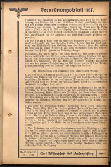 Verordnungsblatt des Reichsstudentenführers 19410115 Seite: 109