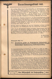 Verordnungsblatt des Reichsstudentenführers 19410115 Seite: 111