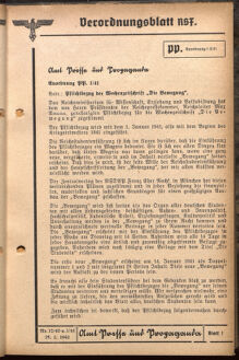 Verordnungsblatt des Reichsstudentenführers 19410115 Seite: 115