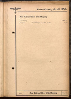 Verordnungsblatt des Reichsstudentenführers 19410115 Seite: 33