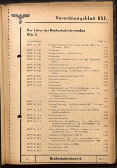 Verordnungsblatt des Reichsstudentenführers 19410115 Seite: 47