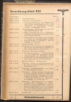 Verordnungsblatt des Reichsstudentenführers 19410115 Seite: 48