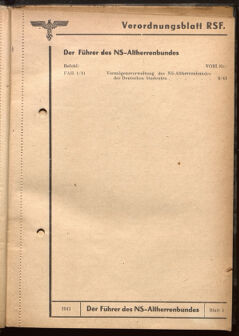 Verordnungsblatt des Reichsstudentenführers 19410115 Seite: 5