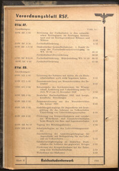 Verordnungsblatt des Reichsstudentenführers 19410115 Seite: 50