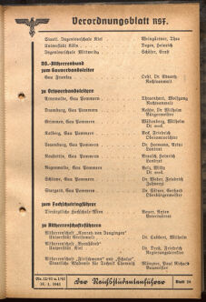 Verordnungsblatt des Reichsstudentenführers 19410115 Seite: 61