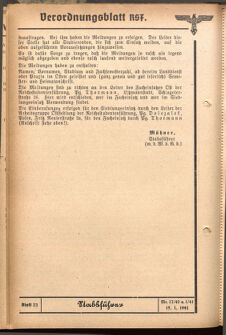 Verordnungsblatt des Reichsstudentenführers 19410115 Seite: 66