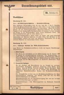 Verordnungsblatt des Reichsstudentenführers 19410115 Seite: 67