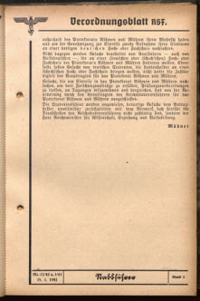 Verordnungsblatt des Reichsstudentenführers 19410115 Seite: 71