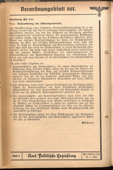 Verordnungsblatt des Reichsstudentenführers 19410115 Seite: 98