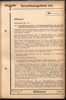 Verordnungsblatt des Reichsstudentenführers 19410115 Seite: 99