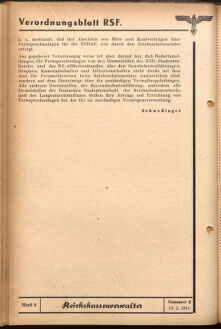 Verordnungsblatt des Reichsstudentenführers 19410215 Seite: 16