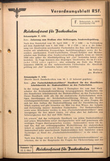 Verordnungsblatt des Reichsstudentenführers 19410215 Seite: 17