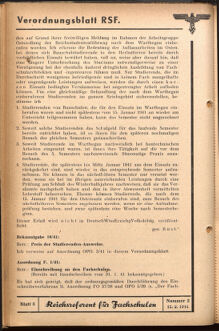 Verordnungsblatt des Reichsstudentenführers 19410215 Seite: 20