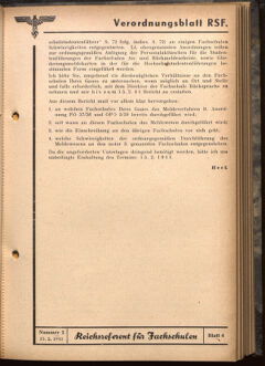 Verordnungsblatt des Reichsstudentenführers 19410215 Seite: 23