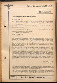 Verordnungsblatt des Reichsstudentenführers 19410215 Seite: 3