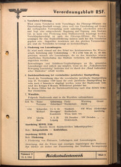 Verordnungsblatt des Reichsstudentenführers 19410215 Seite: 39